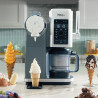 Машина за сладолед 13-в-1 Ninja CREAMi Scoop & Swirl™ NC701EU, 800W, 13 програми, 3-степенен лост за фунийки, CreamiFit, Creamify, 2 купички 473 мл, Персонализация, Сив/черен