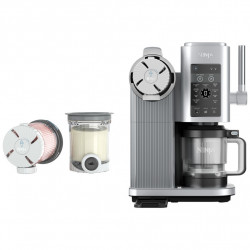 Aparat preparare inghetata 13in1 Ninja CREAMi Scoop & Swirl™ NC701EU, 800 W, 13 programe, Maneta cu 3 trepte pentru cornete, CreamiFit, Creamify, 2 cupe, Gri/Negru