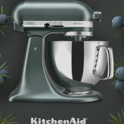 KitchenAid Artisan Elegance 5KSM175PSEJP állványos keverőgép, 300 W, 4,8 l, közvetlen hajtás, 10 sebességfokozat, sötétzöld