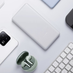 Baterie externa Xiaomi BHR9350GL Lite, Incarcare 22,5 W, 10 000 mAh, 37 Wh, 2 porturi USB-C, 1 port USB-A, Alb