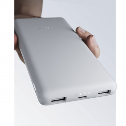 Xiaomi BHR9350GL Lite Portable Power Bank, 22.5W Charging, 10,000 mAh, 37 Wh, 2xUSB-C, 1xUSB-A, White