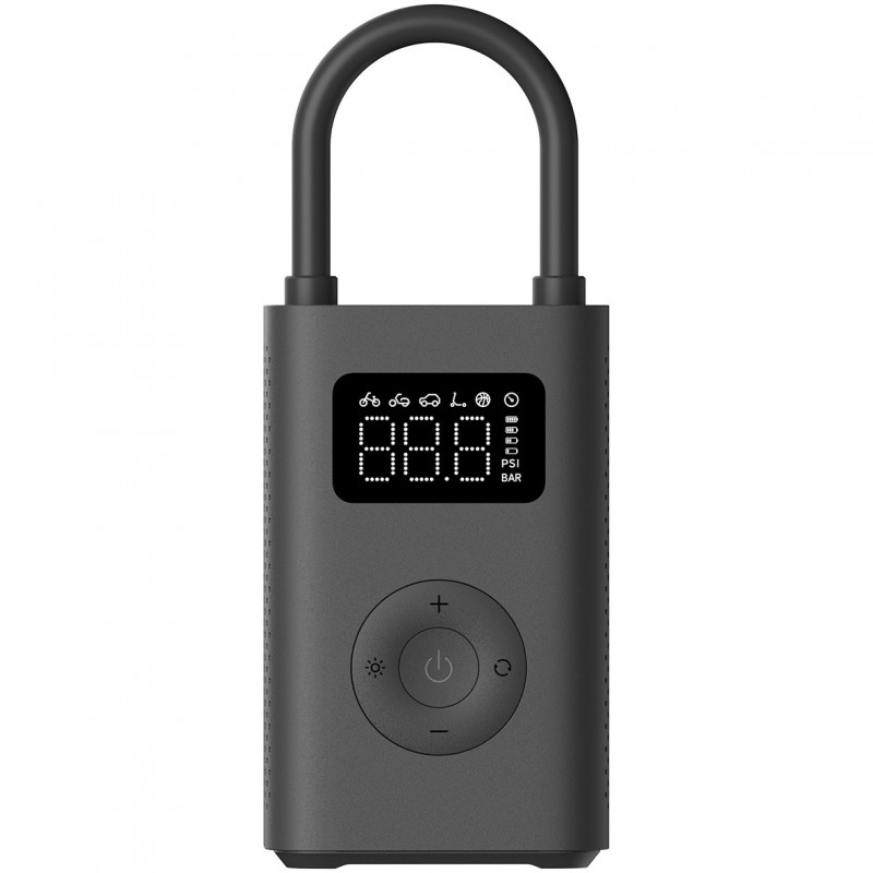 Φορητός ηλεκτρικός αεροσυμπιεστής Xiaomi Portable Electric Air Compressor 2 BHR7112GL, 3-150 psi, έως 10 ελαστικά, 6 λειτουργίες, 3 προσαρμογείς, φακός LED, Μαύρο