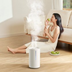 Umidificator de aer Xiaomi Smart Humidifier 2 EU BHR6026EU, 28 W, 40 m², 4,5 l, 3 trepte, Sterilizare UV-C, Aplicatie mobila, Ultrasilente, Alb