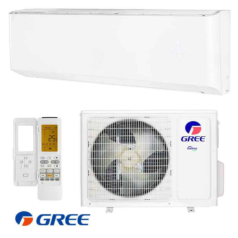 Gree Amber GWH24YE-S6DBA1 Inverter Air Conditioner, 24,000 BTU, 43 m², A++/A+, Wi-Fi, R-32, White