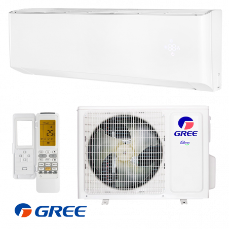 Aparat de aer conditionat cu invertor Gree Amber GWH24YE-S6DBA1, 24000 BTU, 43 m², A++/A+, Wi-Fi, R-32, Alb