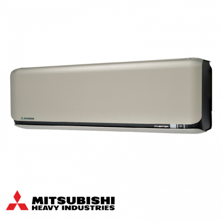 Mitsubishi Heavy Industries SRK60ZSX-WFT + SRC60ZSX-W Inverter Air Conditioner, 21,000 BTU, 45 m², A++, Wi-Fi, R-32, Anti-allergen system, 3D Auto, Beige/Black