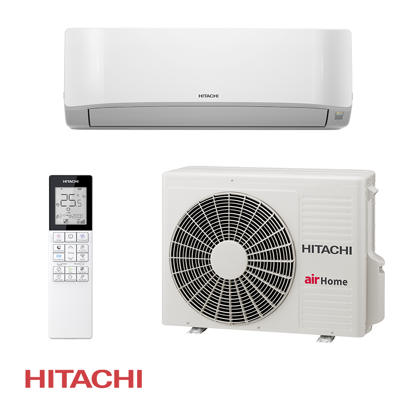 Инверторен климатик Hitachi AirHome 400 RAK-DJ50RHAE / RAC-DJ50WHAE, 18000 BTU, 37 м2, A++, Wi-Fi, R-32, Бял