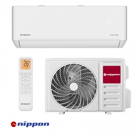 Nippon NPC 18 T-PRO NORDIC Inverter Air Conditioner, 18,000 BTU, 35 m², A+++/A++, R-32, White