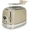 Ariete VINTAGE 0155/03 Toaster, 810W, 2-slice, 3 functions, 6 settings, Removable crumb tray, Beige