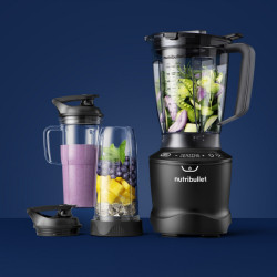 Nutribullet Smart Sense 1500 Combo Blender NBF550DG, 1500W, 1.8 L, 5 speeds, Smart Speed Adjustment, BPA-free, Black/Gray