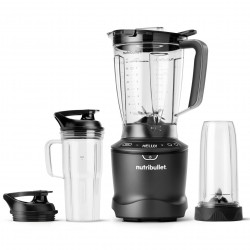 Nutribullet Smart Sense 1500 Combo NBF550DG turmixgép, 1500 W, 1,8 l, 5 sebességfokozat, intelligens sebességszabályozás, BPA-mentes, fekete/szürke