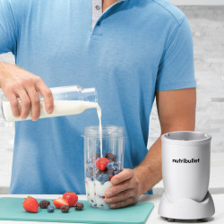 Μπλέντερ Nutribullet Pro NB907MAW, 900 W, 700/900 ml, Tritan, ανοξείδωτο ατσάλι, χωρίς BPA, λευκό ματ