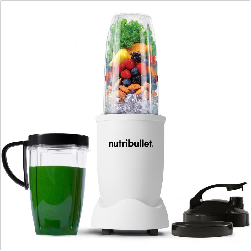 Nutribullet Pro NB907MAW Blender, 900W, 700/900 ml, Tritan, Stainless Steel, BPA-Free, Matte White