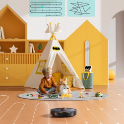 Honiture V8 Pro CRV549 Robot Vacuum Cleaner, 5000 Pa, 290 ml, 180 min, Dry/Wet, 3 speeds, Automatic modes, Zones, Voice control, Honysmart, Black