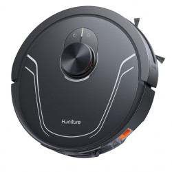 Honiture V8 Pro CRV549 Robot Vacuum Cleaner, 5000 Pa, 290 ml, 180 min, Dry/Wet, 3 speeds, Automatic modes, Zones, Voice control, Honysmart, Black