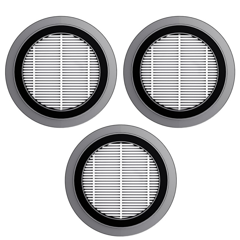 Set de filtre de schimb pentru aspiratorul vertical Honiture X7 CPA1374, 3 buc, HEPA, Alb/Gri