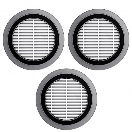 Set of replacement filters for the Honiture X7 CPA1374 upright vacuum cleaner, 3-pack, HEPA, White/Gray