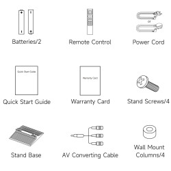 Dreame Aura Mini LED 65S100 TV, 65", 164 cm, 3840×2160, 4K Ultra HD, QLED, 144 Hz, Dreamind™ Pro AI, SMART, Black