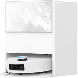 Робот прахосмукачка Dreame Aqua 10 Ultra Track RLR81CE-WH, 25000 Pa, 200 мин, 3.5/4 л, Сухо/мокро, AI камери, VersaLift DToF, Автоматично почистване на моп при 100°C, Бял