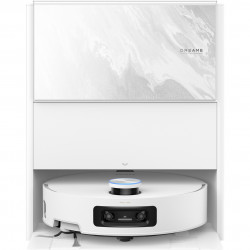 Aspirator robot Dreame Aqua 10 Ultra Track RLR81CE-WH, 25.000 Pa, 200 min, 3,5/4 l, Curatare uscata/umeda, Camere AI, VersaLift DToF, Curatare automata a mopului la 100°C, Alb