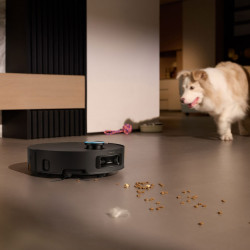 Dreame Aqua 10 Ultra Track RLR81CE-BK Robot Vacuum, 25,000 Pa, 200 min, 3.5/4 L, Dry/Wet, AI Cameras, VersaLift DToF, Automatic Mop Cleaning at 100°C, Black