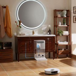 Автоматичен модул за пълнене и източване на вода за прахосмукачка робот Dreame X50 Ultra/Complete RAW7, DreameHome интеграция, Самодиагностика, Напомняния, Сив