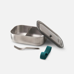 Black+Blum BAM-SS-L005 ételtároló doboz, 1 l, téglalap alakú, sütőben használható, BPA-mentes, rozsdamentes acél, kék