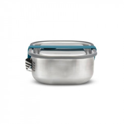 Black+Blum BAM-SS-L005 Food Container, 1 L, Rectangular, Oven-safe, BPA-free, Stainless steel, Blue