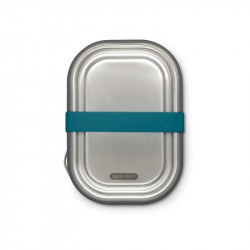 Black+Blum BAM-SS-L005 Food Container, 1 L, Rectangular, Oven-safe, BPA-free, Stainless steel, Blue