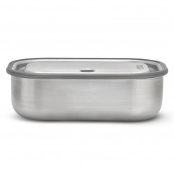 Black+Blum BAM-SS-L005 Food Container, 1 L, Rectangular, Oven-safe, BPA-free, Stainless steel, Blue