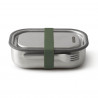 Black+Blum BAM-SS-L010 Food Container, 1 L, Rectangular, Oven-safe, BPA-free, Stainless steel, Green