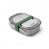 Black+Blum BAM-SS-L010 Food Container, 1 L, Rectangular, Oven-safe, BPA-free, Stainless steel, Green