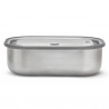 Black+Blum BAM-SS-L010 Food Container, 1 L, Rectangular, Oven-safe, BPA-free, Stainless steel, Green