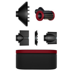 Dyson Supersonic Nural HD16 RdVe/Gd Straight+Wavy Hair Dryer 493117-01, 1600W, 3 speeds, 4 heat settings, Negative ions, 5 attachments, Scalp protection, Red velvet/gold