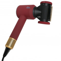 Dyson Supersonic Nural HD16 RdVe/Gd Straight+Wavy Hair Dryer 493117-01, 1600W, 3 speeds, 4 heat settings, Negative ions, 5 attachments, Scalp protection, Red velvet/gold