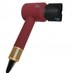 Dyson Supersonic Nural HD16 RdVe/Gd Straight+Wavy Hair Dryer 493117-01, 1600W, 3 speeds, 4 heat settings, Negative ions, 5 attachments, Scalp protection, Red velvet/gold