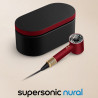 Dyson Supersonic Nural HD16 RdVe/Gd Straight+Wavy Hair Dryer 493117-01, 1600W, 3 speeds, 4 heat settings, Negative ions, 5 attachments, Scalp protection, Red velvet/gold