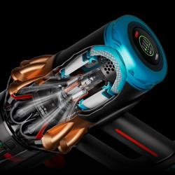 Вертикална прахосмукачка Dyson V16 Piston Animal 495948-01, 315AW, 900W, 1.3 л, 70 мин, CleanCompaktor, Hyperdymium, MyDyson, Черен/Mед