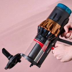 Aspirator vertical Dyson V16 Piston Animal 495948-01, 315AW, 900 W, 1,3 l, 70 min, CleanCompaktor, Hyperdymium, MyDyson, HEPA, LCD, Negru/Cupru