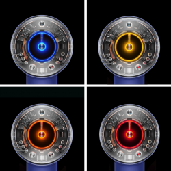 Πιστολάκι μαλλιών Dyson Supersonic Nural HD16 Prussian Blue/Rich Copper Straight+Wavy 122612-01, 1600 W, 3 ταχύτητες, 4 θερμοκρασίες, αρνητικά ιόντα, 5 εξαρτήματα, προστασία του τριχωτού της κεφαλής, Μπλε/χαλκός