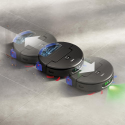 Dyson Spot+Scrub Ai 586183-01 Robot Vacuum Cleaner, 18,000 Pa, 3 L, Dry/Wet, Stain Detection, Automatic Docking Station, Black/Blue