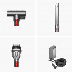 Ръчна прахосмукачка Dyson V8 Car&Boat 586120-01, 115AW, 0.54 л, 50 мин, 110000 об/мин, Запечатана филтрация, Никел/лилав