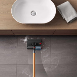Dyson PencilWash WR04 Wet Cleaning Tool 637239-01, 300/340 ml, 30 min, 100 m², 2 modes, Self-propelled, 170° tilt, LED, Black/Gold