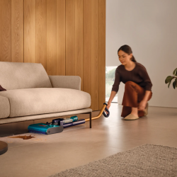 Dyson Clean+Wash Hygiene Wet and Dry Cleaner 432030-01, 530/760 ml, 45 min, 350 m², 4 modes, Self-propelled, Roller drying, Prussian blue/copper