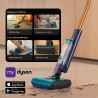 Уред за мокро и сухо почистване Dyson Clean+Wash Hygiene 432030-01, 530/760 мл, 45 мин, 350 м2, 4 режима, Самозадвижване, Сушене на ролката, Пруско синьо/меден