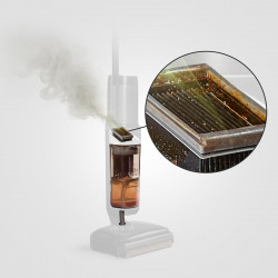 Уред за мокро и сухо почистване Dyson Clean+Wash Hygiene 432030-01, 530/760 мл, 45 мин, 350 м2, 4 режима, Самозадвижване, Сушене на ролката, Пруско синьо/меден