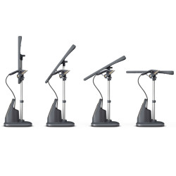 Aparat de calcat vertical cu abur Philips All-in-one 8500 AIS8540/80, 2200 W, 1,2 l, 6 bar, 90 g/min, 3 setari, OptimalTEMP, Masa reglabila, Gri inchis/Auriu