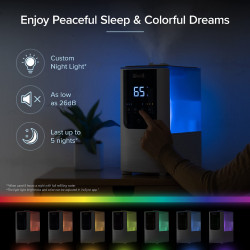 Υγραντήρας Levoit OasisMist 450S LUH-O451S-WEU, 40 τ.μ., 280 W, 4,5 λίτρα, Αρωματοθεραπεία, Αυτονομία 45 ωρών, Λευκό