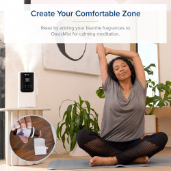 Levoit OasisMist 450S LUH-O451S-WEU Humidifier, 40 m², 280 W, 4.5 L, Aromatherapy, 45-hour runtime, White