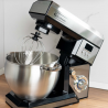 Mixer planetar Goldmann GM-1115BD, 2200 W, 8,5 L, 6 viteze + functie puls, Timer, Bol din otel inoxidabil, LED, Otel inoxidabil